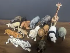 シュライヒ Schleich 北米動物9体 ムース・グリズリー・北極グマ親子