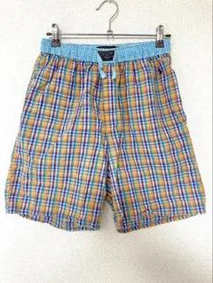 ポロラルフローレン チェック柄 ショートパンツ Sサイズ ウエストゴム 紐付きのサムネイル