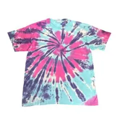 プリントTシャツ　タイダイ柄　エスニック　 GILDAN製　コットン　古着8Sb