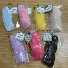 大人気　しっぽ　ギャル　7本セットファーチャーム