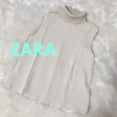 《美品》ZARA *タートルネック＊ノースリーブニット**