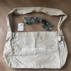 新品タグ付き　niko and ... コーデュロイ ショルダーバッグ