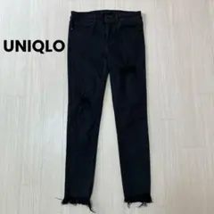 ◆ UNIQLO ユニクロ　ウルトラストレッチジーンズ　ダメージ　26