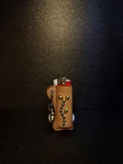 本革 ライターケース スタッズ ハンドメイド