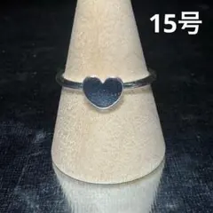 ヴィンテージ ファッションリング シルバー 15号 ハートリング かわいいリングのサムネイル