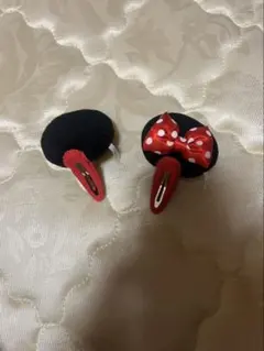 ミニー　ヘアクリップ セット