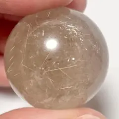 高透明 ジオメトリックルチル ルチルクォーツ ルース 約15.7mm 天然