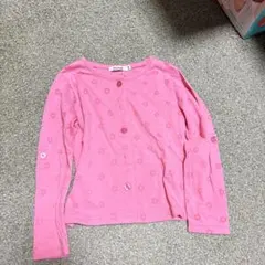 mia mail 花柄 長袖カットソー ピンク 110cm