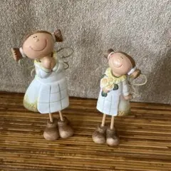 天使のフィギュア 2体セット