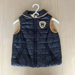 【DOUBLE.B】ダウンベスト 黒 110 リバーシブル