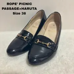 ROPE PICNIC PASSAGE × HARUTA ビットローファー黒38のサムネイル
