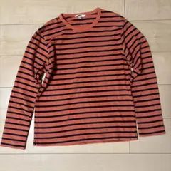 ボーダーT old UNIQLOレアカラー　オレンジネイビー