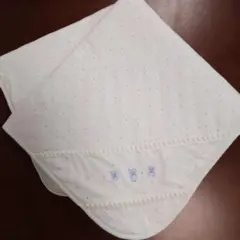 おくるみ　赤ちゃんの城　水色　ガーゼ　タオル地　80×80㌢