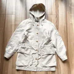 イエナラブークル コットン リネン スプリングコート モッズコート 綿麻 日本製