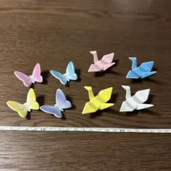 鶴、蝶、箸置き8個 使用せず、飾っていました。