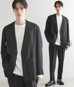 tk.TAKEO KIKUCHI¥13,750 ノーカラージャケットセットアップ