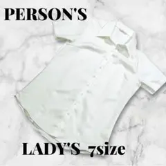 PERSON'S 半袖シャツ ホワイトLADY'S 7号のサムネイル