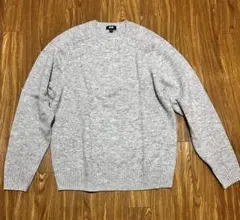 UNIQLO ユニクロ クルーネックニット セーター グレー レディースMサイズ