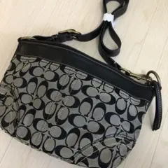 美品 コーチ ショルダーバック ネイビー ♪ coach バック