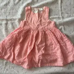 H&M ピンクストライプ ワンピース 6-9ヶ月