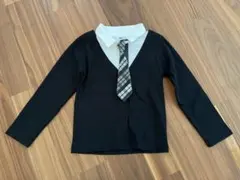 黒い長袖シャツ フォーマル　100cm