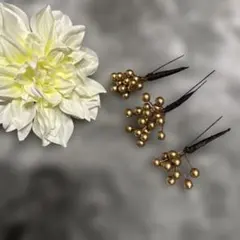 髪飾りセット ゴールド