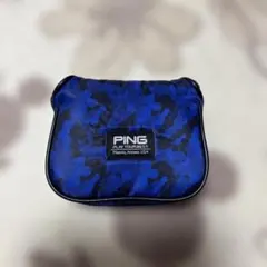 PING パターカバー マレット型 ブルー カモフラージュのサムネイル