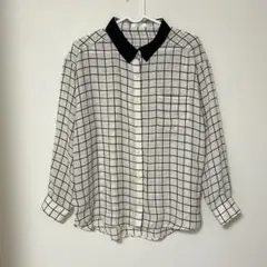 ハニーズ チェック柄ブラウス