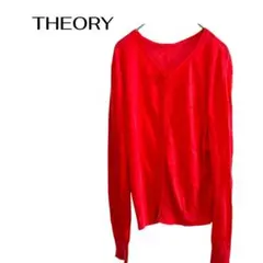 C0329 THEORY長袖サマーニットカーディガンオフィスカジュアル デートのサムネイル