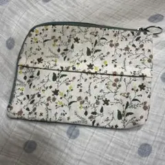 ハンドメイド　マルチポーチ　ティッシュ入れ　花柄　ファスナー　ウォレット