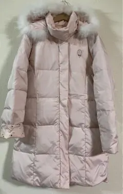 ポンポネット　ダウン　リバーシブル　コート　160サイズ　ベルトつき