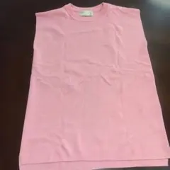 NANO universe ピンク ノースリーブニット