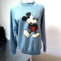 ヴィンテージ、ミッキーマウス プリント トレーナー