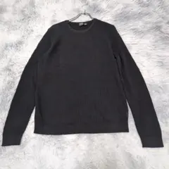 【美品】BOSS HUGO BOSS ヒューゴボス クルーネックニット 黒 G