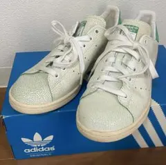 adidas スタンスミス スニーカー ホワイト×グリーン レディース USED