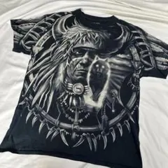 y2k Rock Chang スカル バイク プリント Tシャツ ブラック M - メルカリ