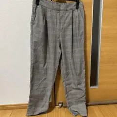 GU チェック柄 カジュアルパンツ