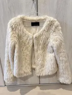 CECIL McBEE アイボリー ファーコート