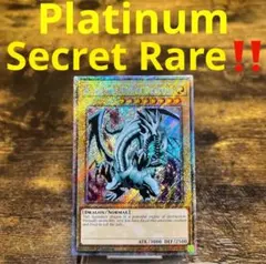 遊戯王【英語版】青眼の白龍 RA03 プラチナムシク‼️