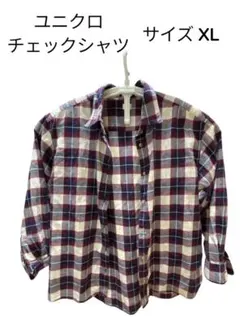 ユニクロ フランネルチェックシャツ XL
