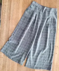 ⭐在庫大処分セール⭐レディース　ワイドパンツ　グレーチェック　XXXLサイズ。。