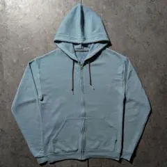 FRUIT OF THE LOOM 無地ジップパーカー 水色 M 古着のサムネイル