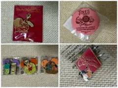 【新品未使用】ディズニー 缶バッチ、キーホルダー、チャーム、クリップ まとめ売り