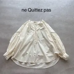 【新品タグ付】 ヌキテパ 近年モデル シャツ ブラウス 刺繍 スキッパーのサムネイル