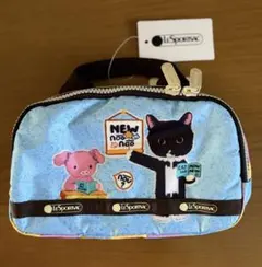 ✨新品タグ付 レスポートサック×NEWNEW 猫柄 ポーチ リストレット付き