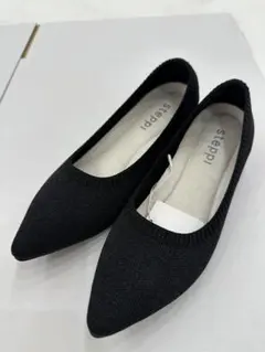 【美品】steppi 【洗える/撥水】グリッター ポインテッド パンプス