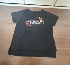 ロゴ刺繍 半袖 Tシャツ ブラック Mのサムネイル