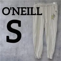 匿名配送✨一点物❣️O'NEILL 【S】花柄　カジュアルパンツ クリーム色
