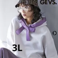 GEVS. 大蝴蝶結短版連帽衫 3L