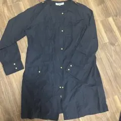 NATURAL BEAUTY BASIC ネイビー トレンチコート　Ｌ